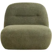 Vente-unique Groene textielen draaibare fauteuil POZETI