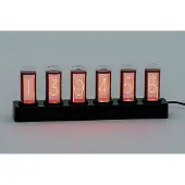 AMS Retro Nixie Tube Tafelklok • Zes Lichtgevende Cijfers • Uniek Ontwerp 1319
