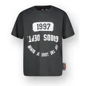 Vingino T-shirt grijs Jongens Katoen Ronde hals Printopdruk - maat 140