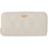 GUESS portemonnee Maxine SLG Zip Around Wallet Cream White crème
