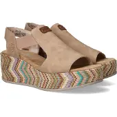 Rieker Sandaal 'Sandalen Hak' beige