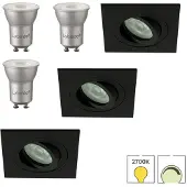 Lybardo - Inbouwspots - 8-pack - Spotjes Inbouw - Veneto - Kantelbaar