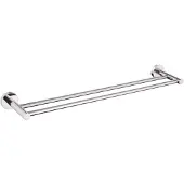 Adema Rise Dubbele Handdoekrek - 60 cm - passend bij Grohe Chrome