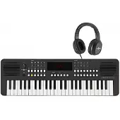 Gear4Music VISIONKEY-2 49-toets Draagbaar Keyboard Zwart Koptelefoonset