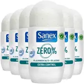 Sanex 6x Deoroller Zero% Extra Control 48h 50 Ml