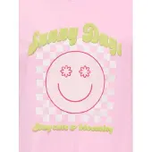 ONLY KIDS GIRL T-shirt roze Meisjes Katoen Ronde hals Printopdruk - maat 158/164