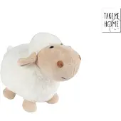 Merkloos Take Me Home Schaap Pluche Staand 27cm Wit wit Pluche Knuffel