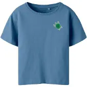 Name it KIDS T-shirt blauw Jongens Katoen Ronde hals Printopdruk - maat 116