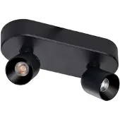 Eth 2-lichts opbouwspot Dennis led - zwart
