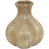 Countryfield Vaas Fabio Bulb aardew L19B19H21CM goud