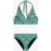 Bonprix Halter bikini met hoge beenuitsnijdingen, sneldrogend (2-dlg. set) 44
