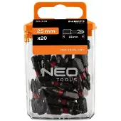 Topex 20x PH2 Slagbits 25mm HEX 1/4" S2 Staal