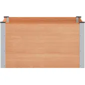vidaXL Verhoogde plantenbak Bruin 100 x 100 x 54 cm WPC en Aluminium