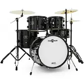Gear4Music BDK-18 Expanded Jazz Drum Kit by Black