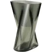 Georg Jensen Lituus glazen vaas Grijs, klein