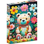 Enjoy Puzzle Flower Teddy Bear Puzzel (1000 stukjes)