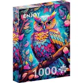 Enjoy Puzzle Dazzling Owl Puzzel 1000 Stukjes