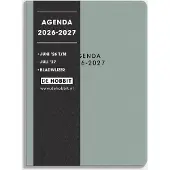 De Hobbit Pocket Agenda 2026-2027 A6 Lederlook Aqua