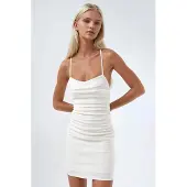 Hiccups for Kids Hart Kraag Gerimpelde Mini-jurk