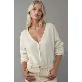 Hiccups for Kids Ultra Zachte V-hals Knop Cardigan met Dubbel Gebruik