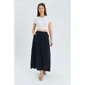 MixRay Hoge Taille Lange Rok met Zakken
