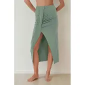 Hiccups for Kids Hoge Taille Bodycon Draped Maxi Rok