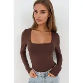 Hiccups for Kids Slim Fit Vierkante Hals Gebreide Top