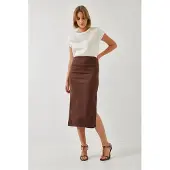 Bianco Maxi Rok met Split