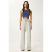 Happiness İstanbul Wijde Pijpen Sweatpants met Koord Taille