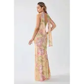 Hiccups for Kids Strapless Bloemen Bodycon Maxi Jurk