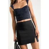 Hiccups for Kids Hoge Taille Minirok met Split