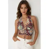 Hiccups for Kids Etnische Print Cropped Tanktop