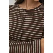 Hiccups for Kids Ronde Hals Basis Viscose Gemengd Geplooid Top