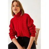 Bianco Gestreepte Kraag Cropped Trui