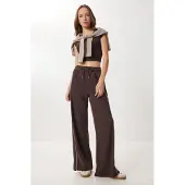 Happiness İstanbul Reguliere Pasvorm Katoenen Gebreide Sweatpants