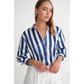MixRay Gestreepte Poplin Blouse