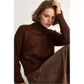 Bianco Oversized Gebreide Coltrui