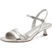 Tamaris Sandalen met riem zilver