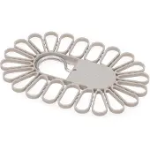 Joseph Joseph Petal wasdroogrek met 22 clips, ideaal voor sokken/ondergoed, duurzame aluminium haken, inklapbaar, kleur: ecru