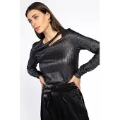 Aaiko Dames Tops & T-shirts Millie Pes 144 - Metallic - Maat XL