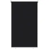 vidaXL Buitenrolgordijn UV-bescherming Zwart 65 x 140 cm (B x H)