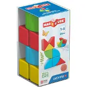 Geomag MagiCube Halve Kubussen en Kwart Cirkels Recycled - Magnetisch Speelgoed - 24-delig - Vanaf 1 jaar