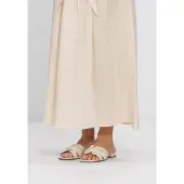 Stefano lauran Dames Slippers 24050 - Beige - Maat 38