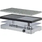 Küchenprofi Raclette met aluminium grillplaat +, Gourmetstel, Zilver