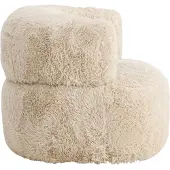 Ebuy24 Gert fauteuil zwart, offwhite.