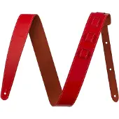 Fender 2" Essentials Leather Strap Red