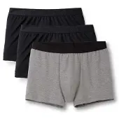 Calida Boxershorts grijs gemêleerd / zwart