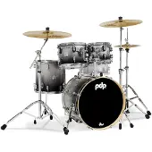 PDP Drums Concept Maple 4-Piece Silver to Black Fade 4d. shellset