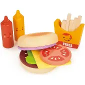 Mentari Winkeltje - Take-Out Hamburger Set - Hout - 3 Jaar