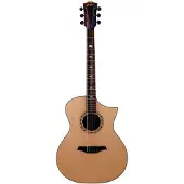 Bromo BAA4C Natural Jumbo akoestische gitaar